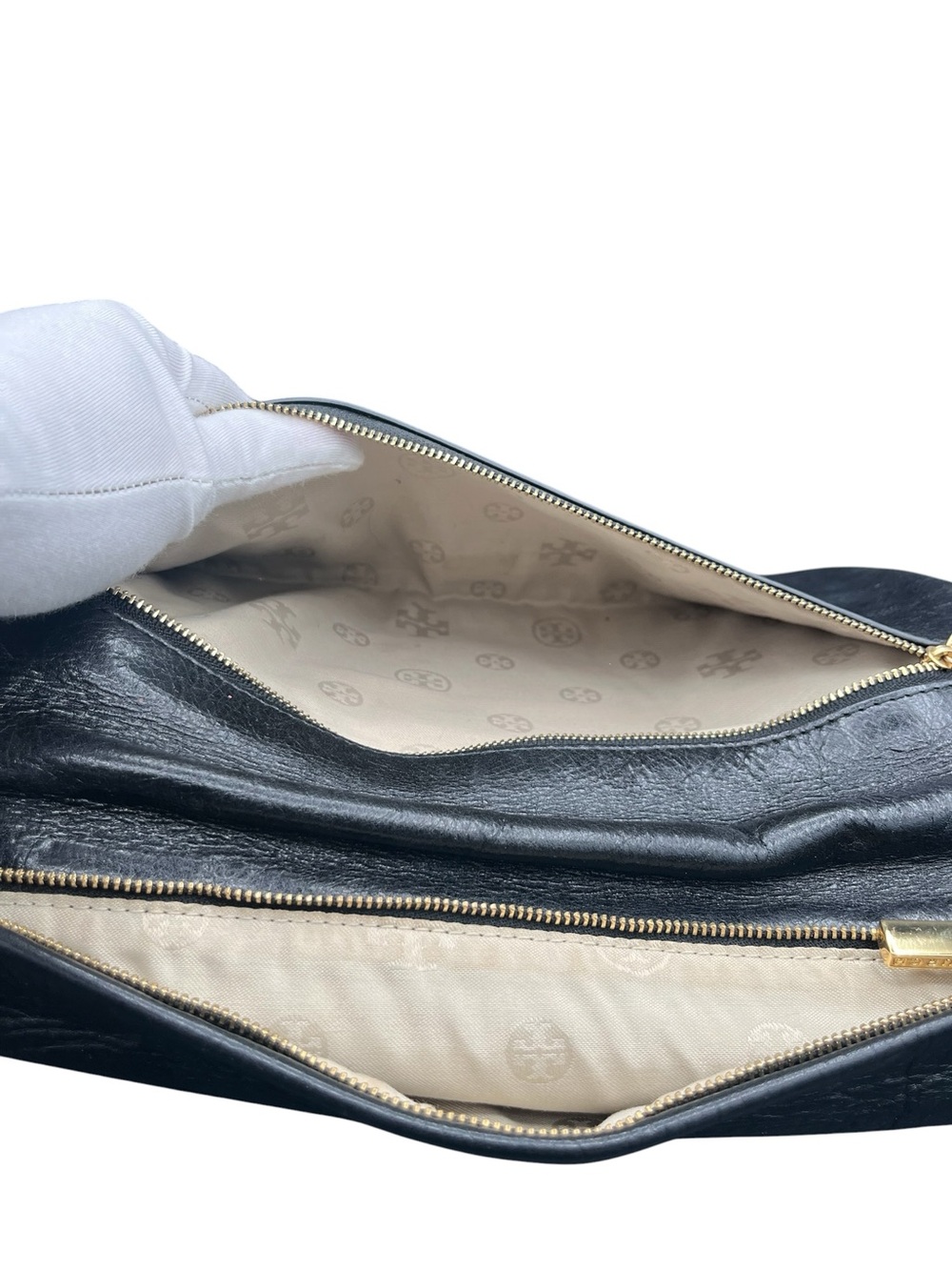Tory Burch Black Leather Clutch - Picture 6 of 10